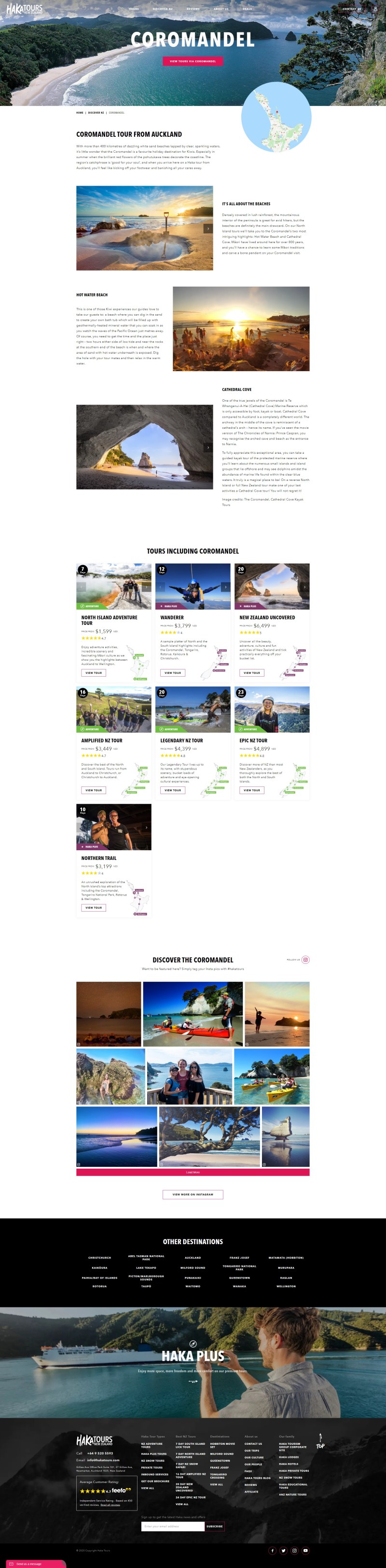destination page